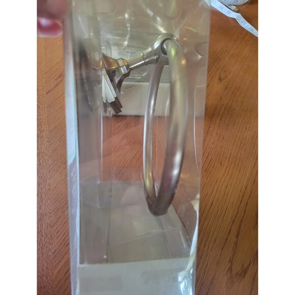 NIP Lot of 2 Martha Stewart Living Brushed Nickel Towel Holder Rings MSE5268E - Picture 9 of 10